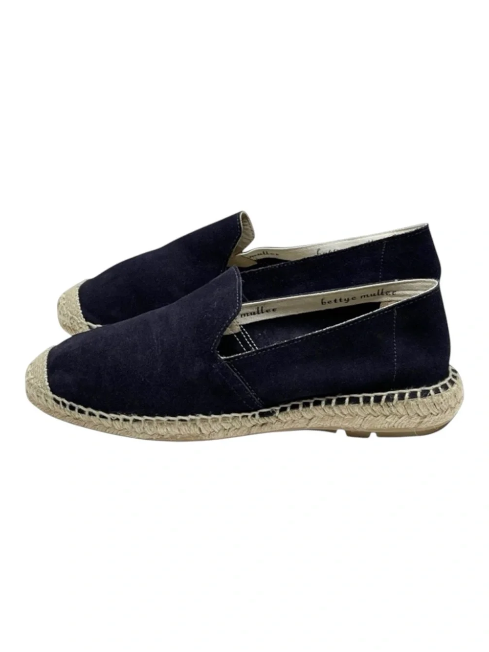 Bettye Muller ❤︎ Freestyle Suede Loafer Flats Espadrilles ❤︎ Navy ❤︎︎ 37 6.5M 7M